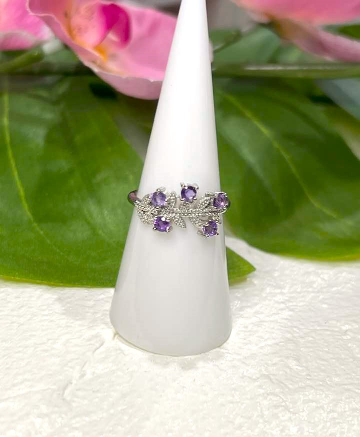 Adjustable Lavender Amethyst Ring
