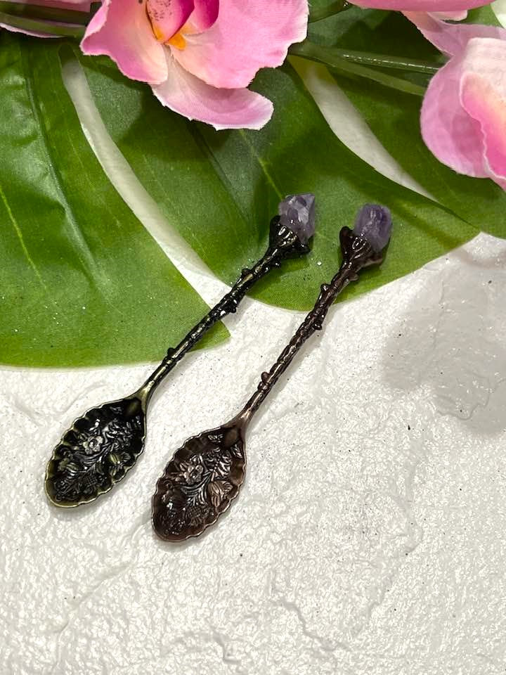 Amethyst Fairy Spoon