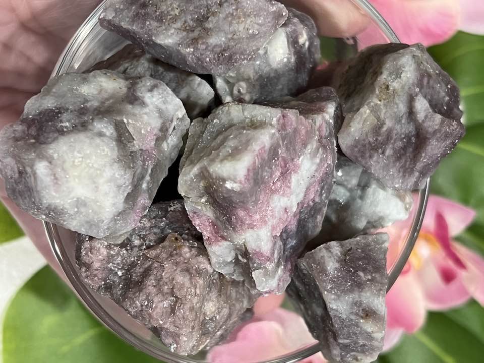 Plum Blossom Tourmaline Rough