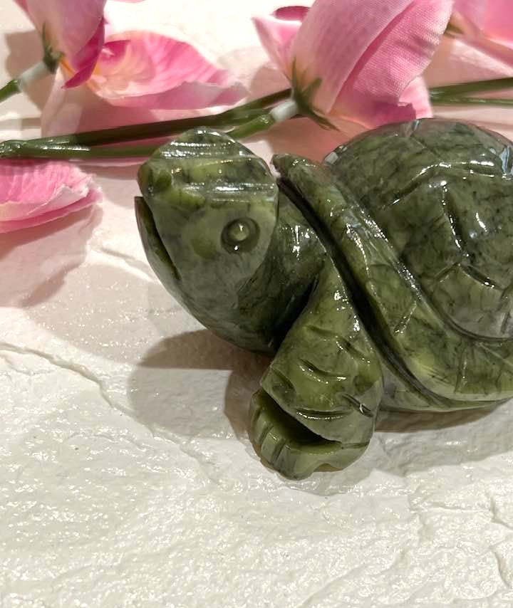 Green Jade Turtle 4"