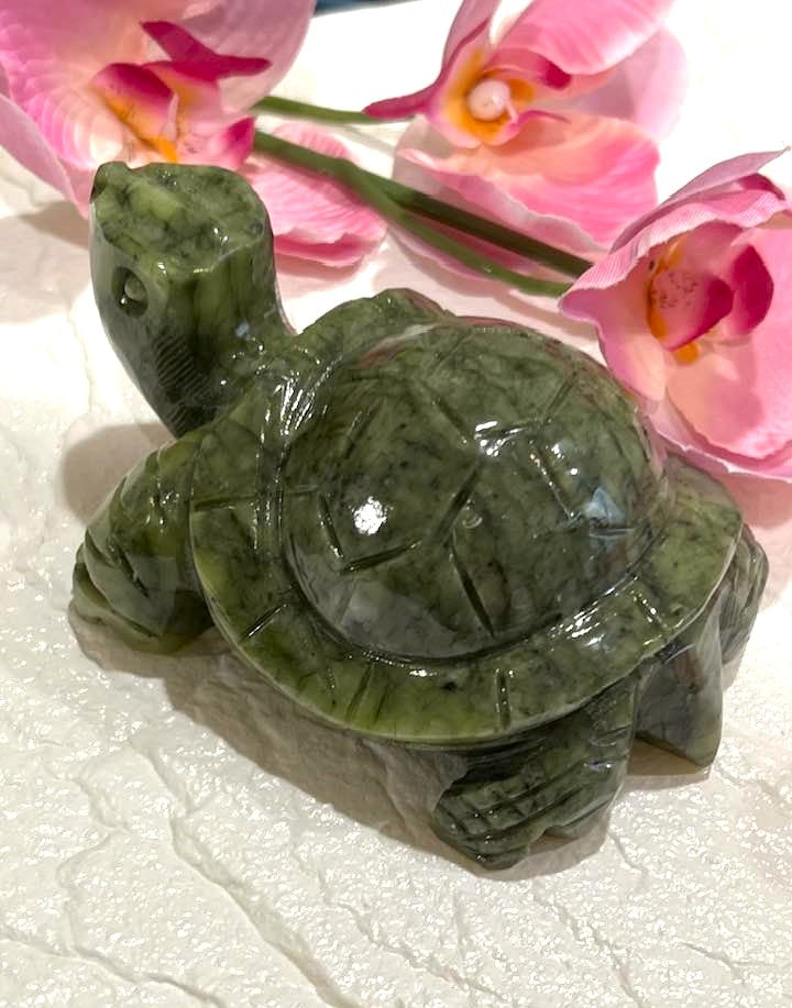 Green Jade Turtle 4"