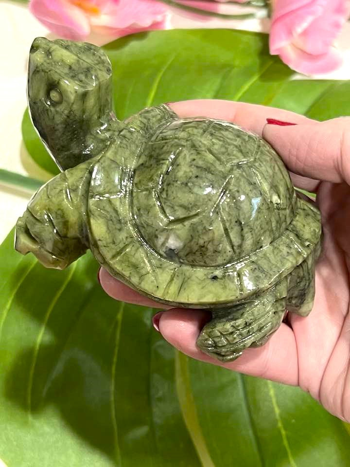 Green Jade Turtle 4"