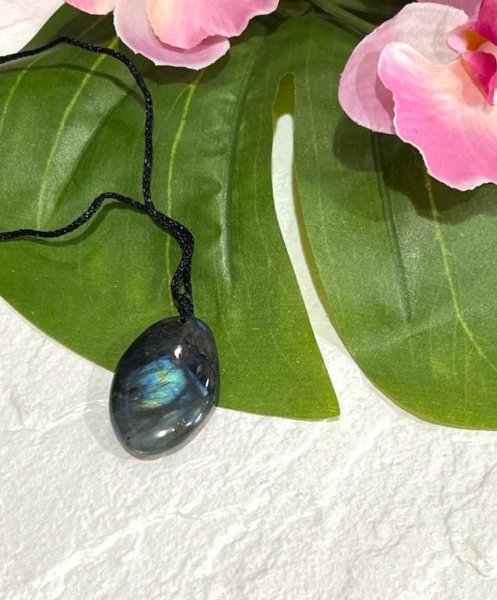 Rainbow Flash Labradorite Adjustable Necklace