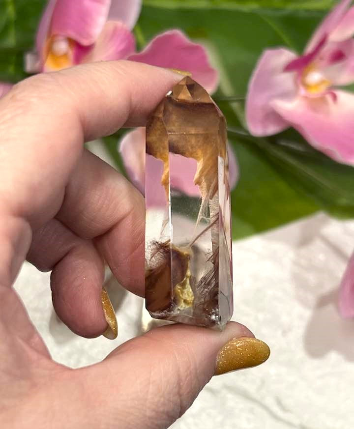 Amphibole (Angel Phantom Quartz) Point