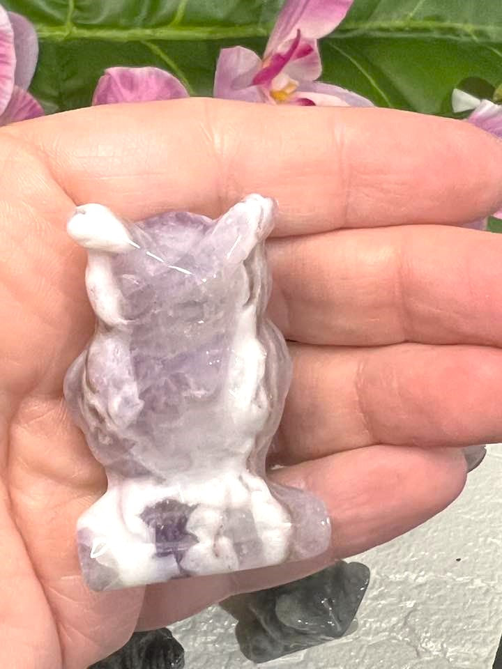 Natural Stone Owl in a variety of stones