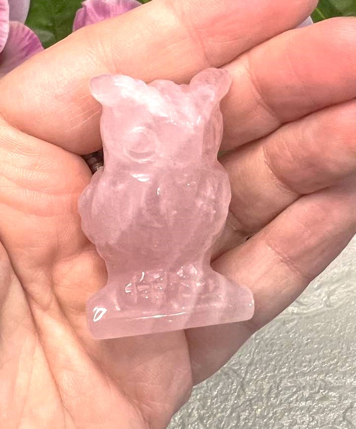 Natural Stone Owl in a variety of stones
