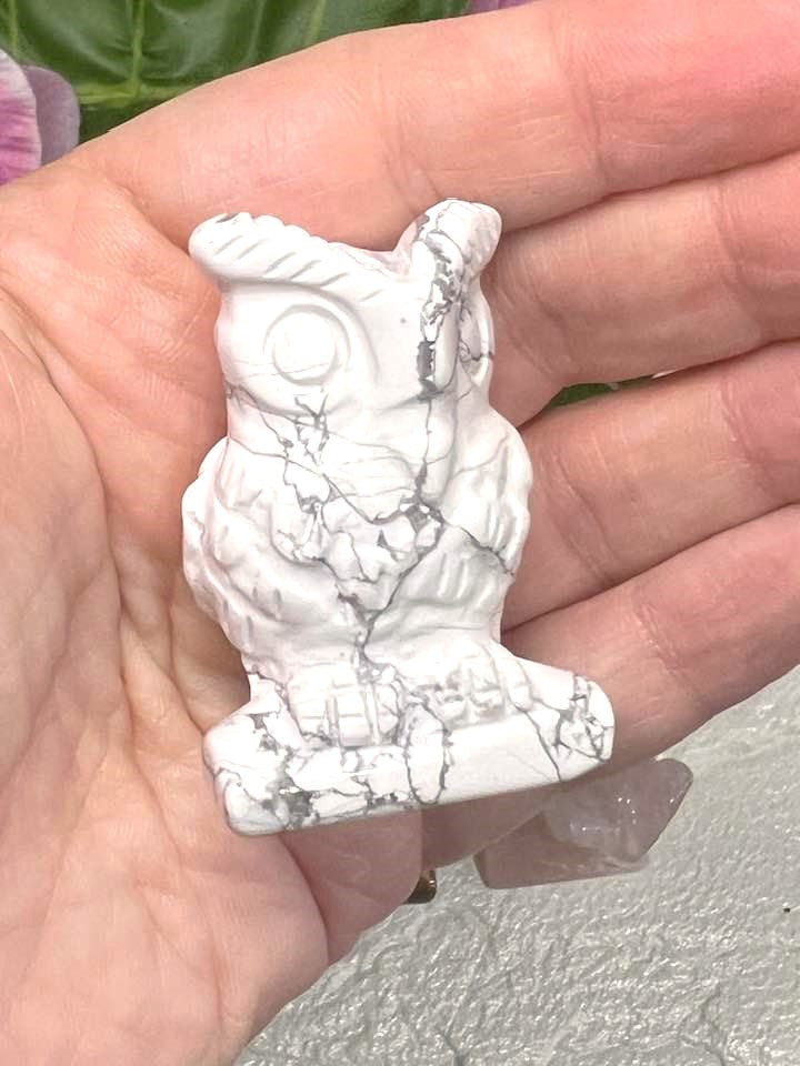 Natural Stone Owl in a variety of stones