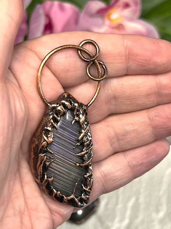 Copper & Labradorite Amulet