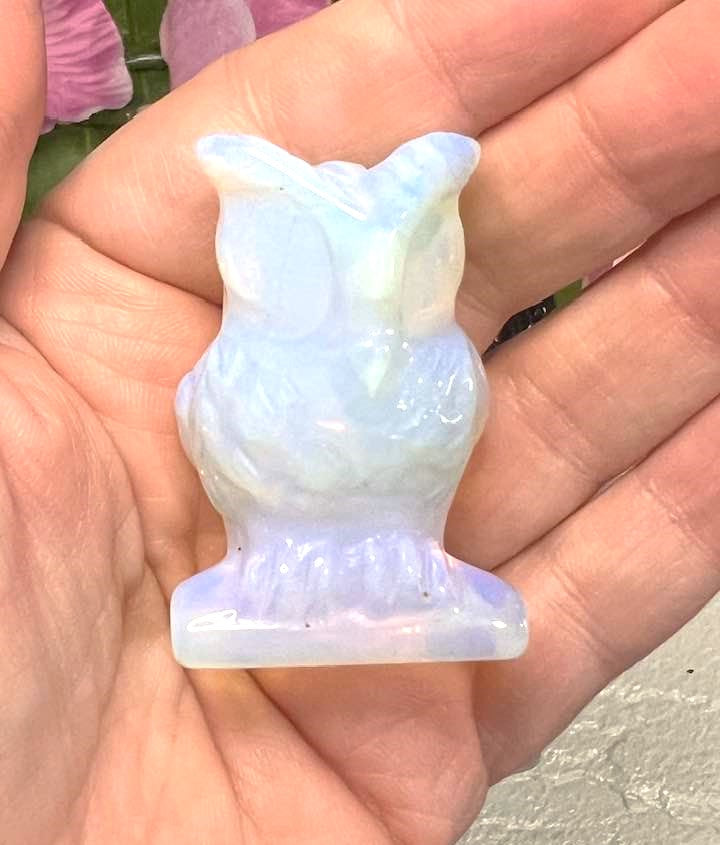 Natural Stone Owl in a variety of stones