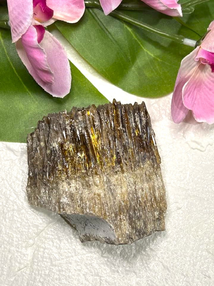 Amber Calcite Chunk for Manifestation