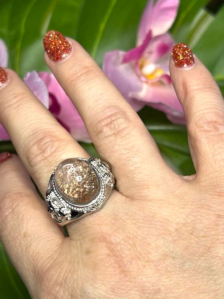 Phantom Quartz Adjustable Ring for Releasing