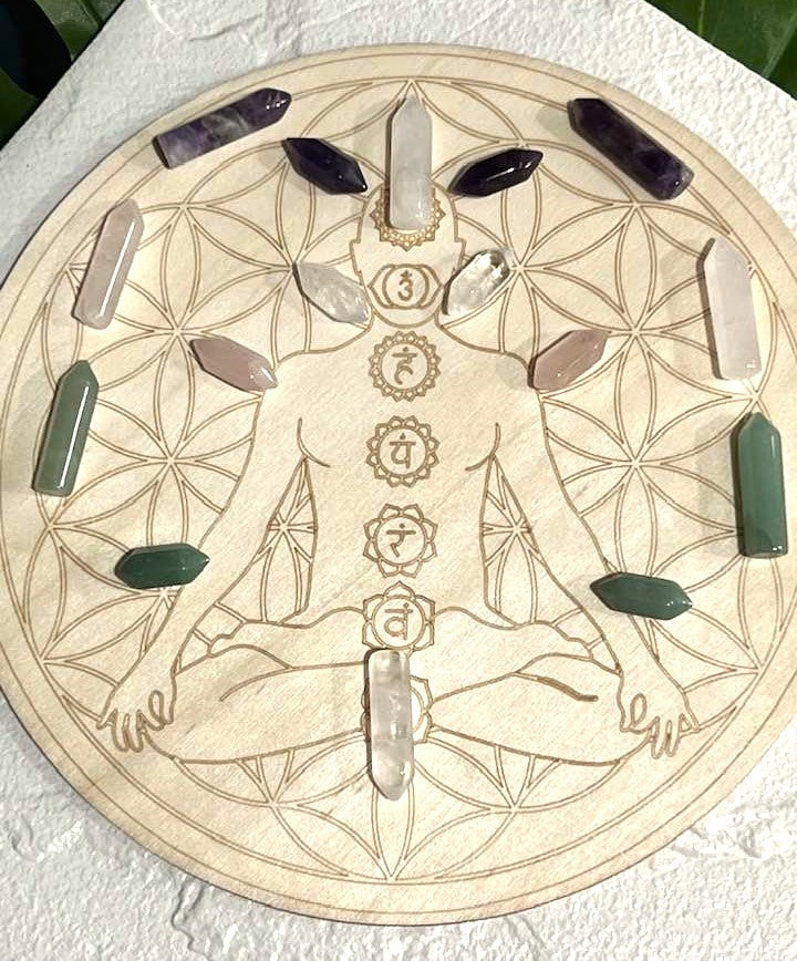 Chakra Crystal Grid Set