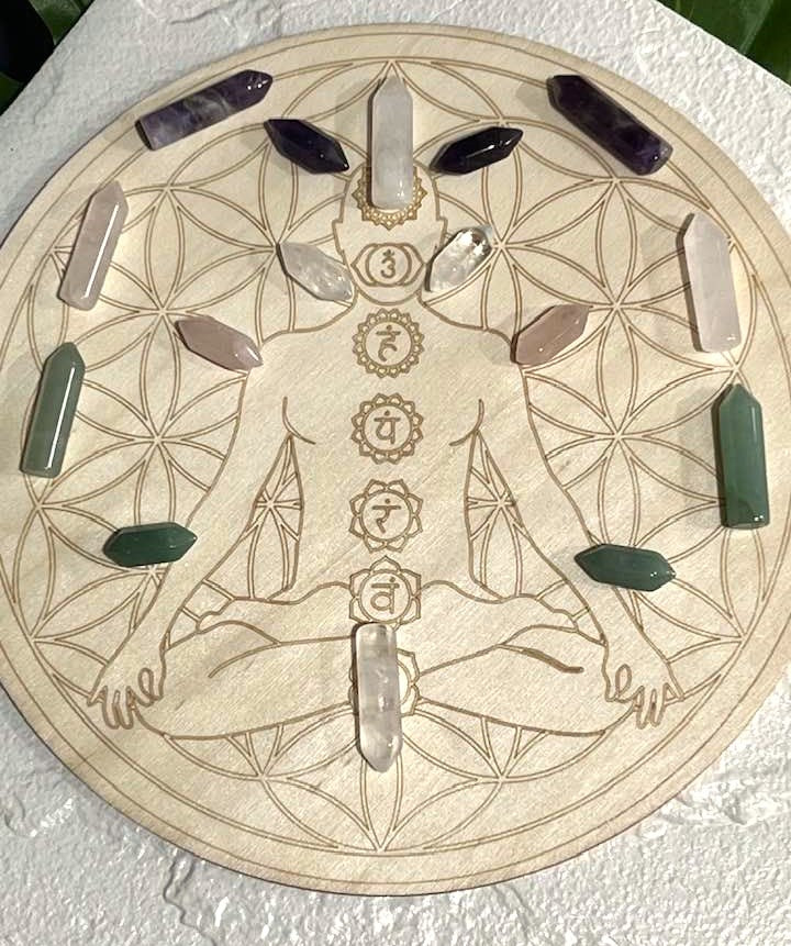 Chakra Crystal Grid Set