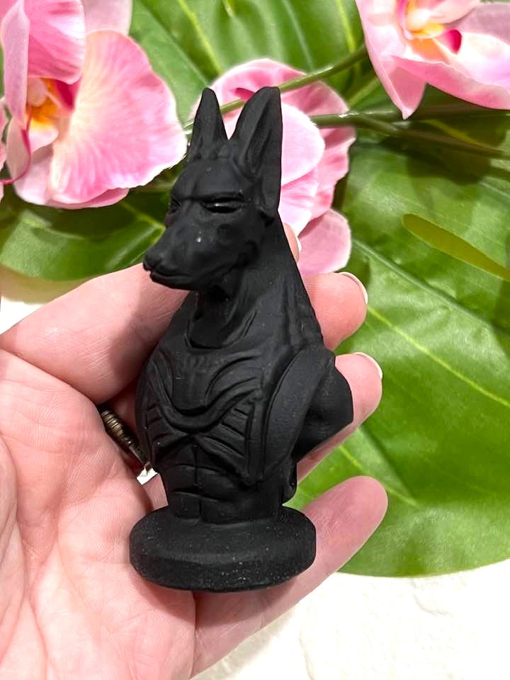 Black Obsidian Anubis