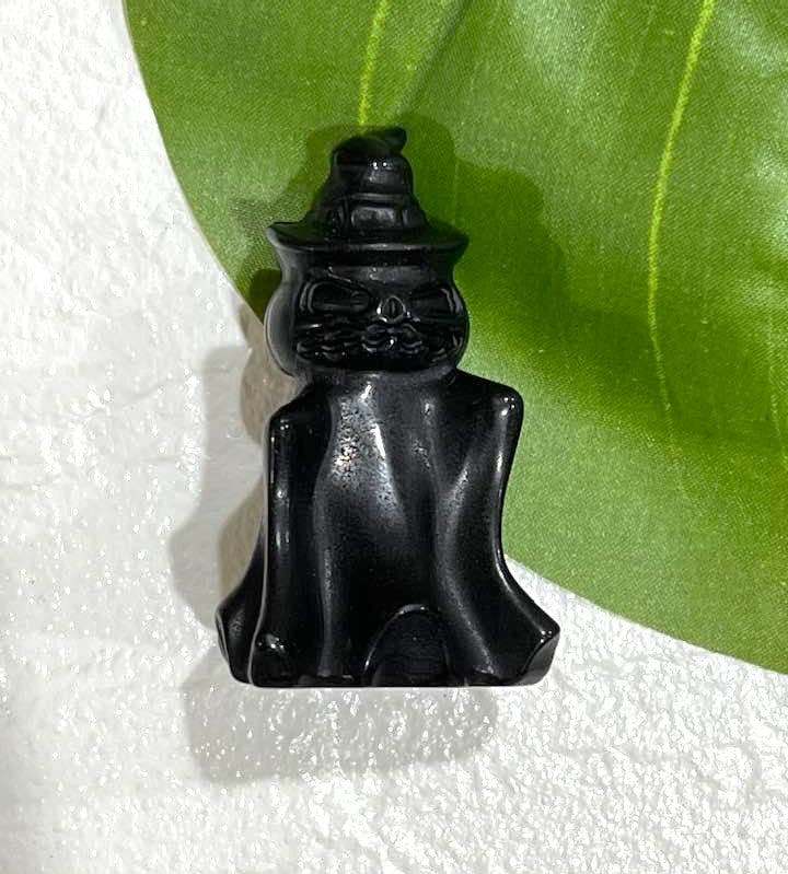 Black Obsidian Pumpkin Ghost