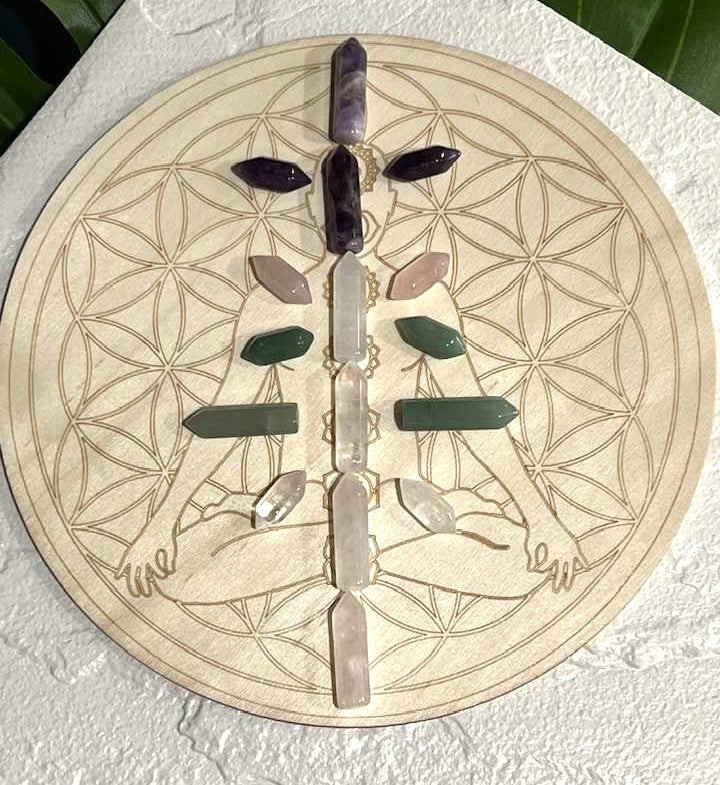 Chakra Crystal Grid Set
