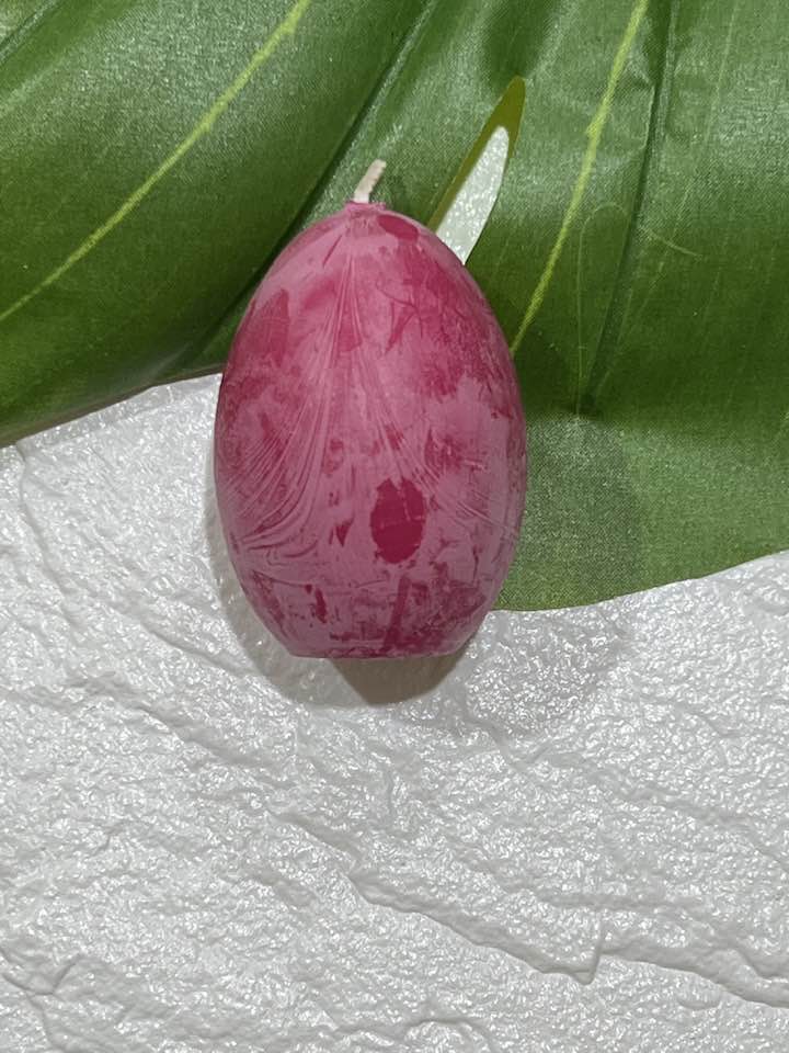 Beeswax Egg Candle
