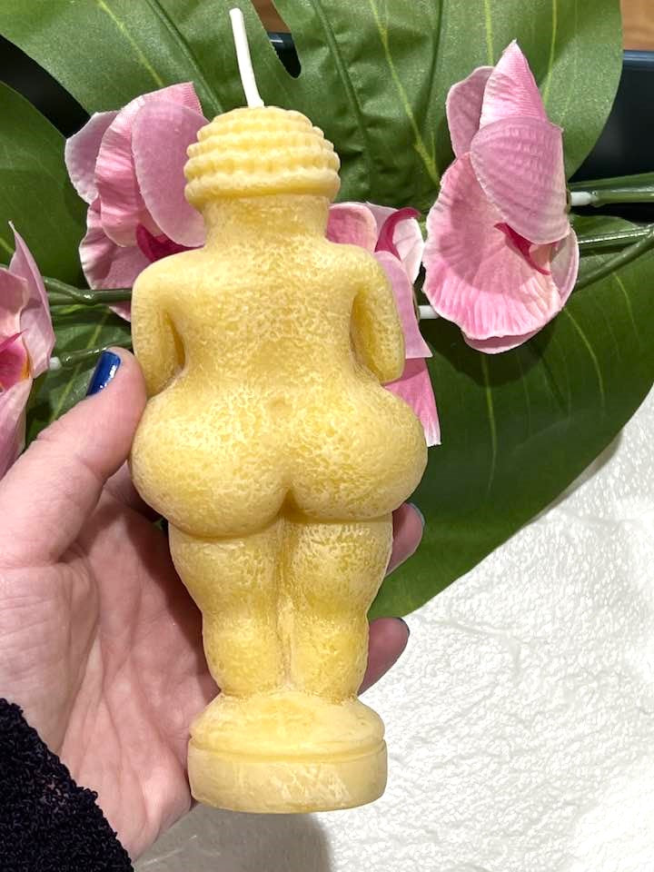 Beeswax Goddess of Fertility "Woman of Willendorf" Candle