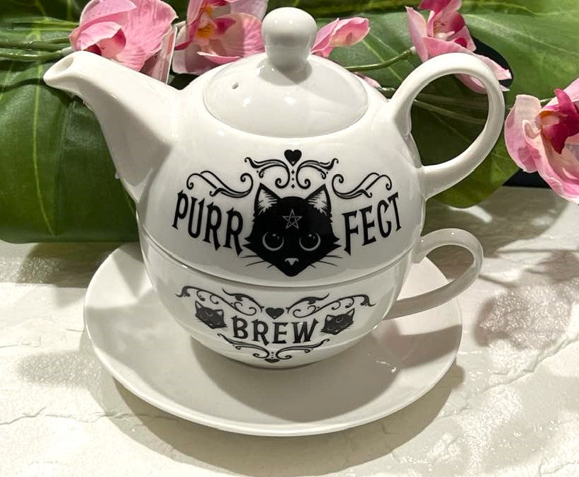 Tea Cup & Pot Set