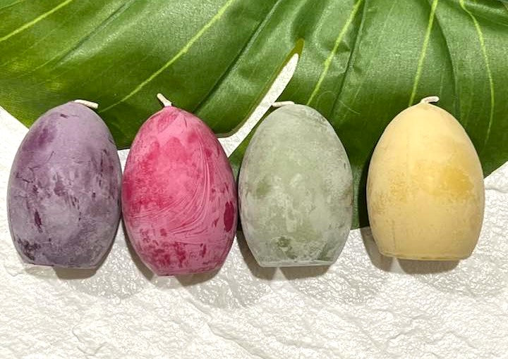 Beeswax Egg Candle
