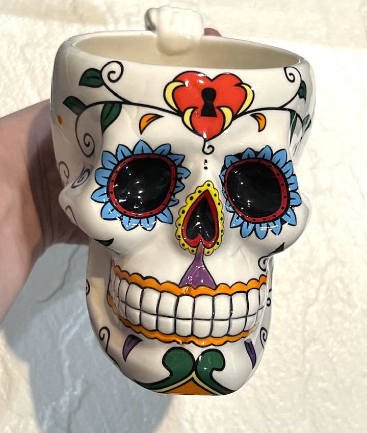 Day of the Dead Skull Mug