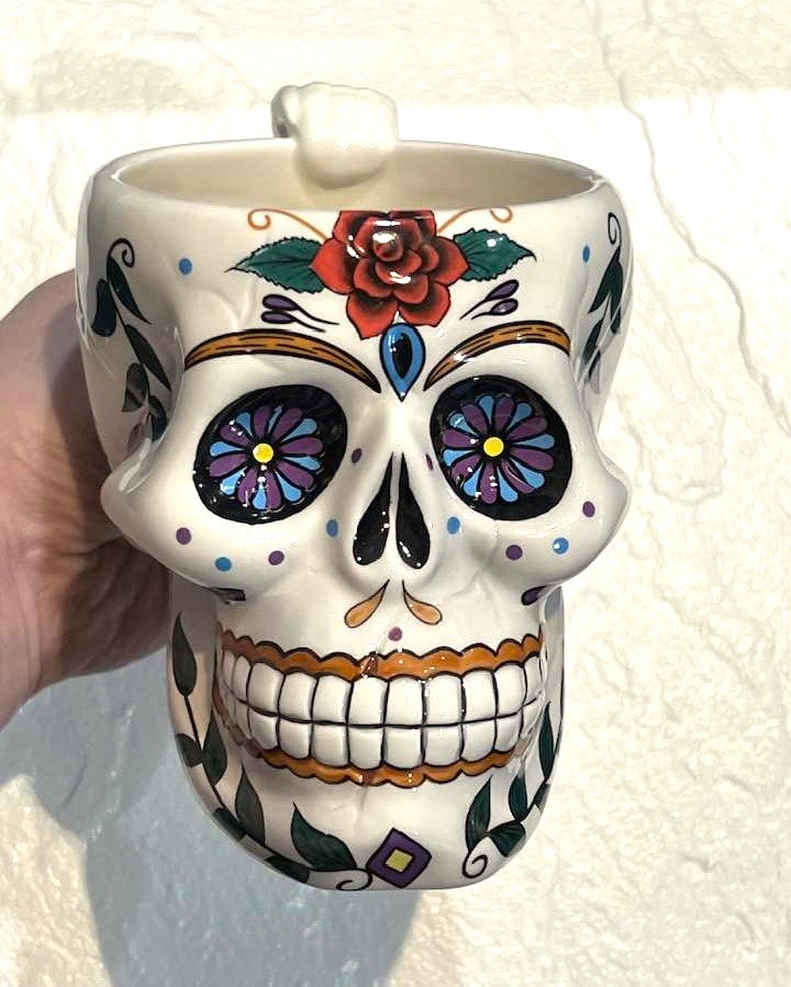 Day of the Dead Skull Mug
