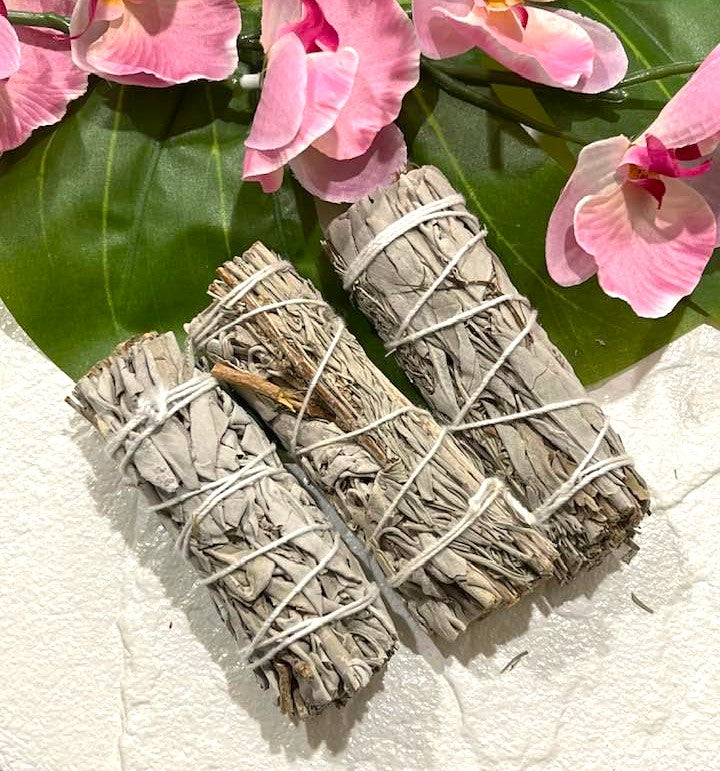 Sage Bundles - White Sage, Blue & White Sage, White Sage & Rose