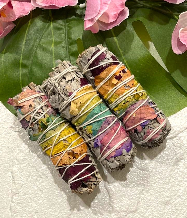 Sage Bundles - White Sage, Blue & White Sage, White Sage & Rose