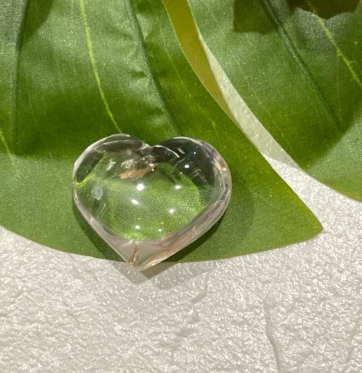 Super Clear Quartz Palm Heart