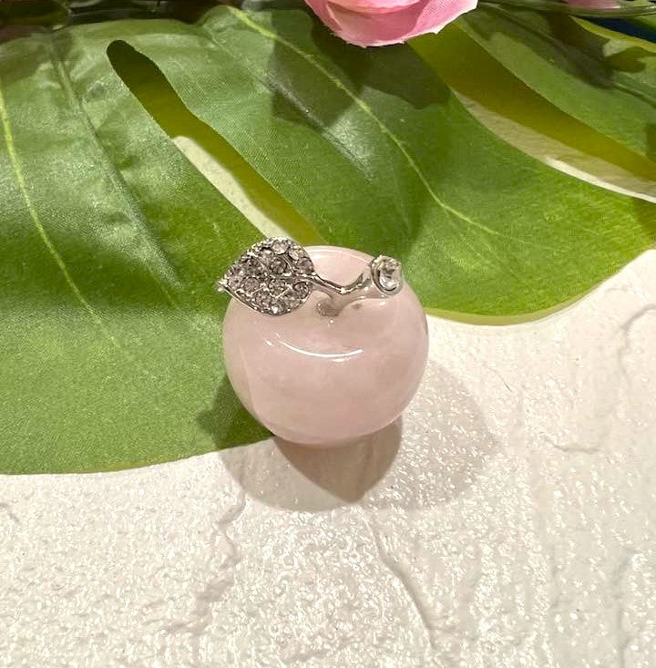 Apple in Rose Quartz or Opalite