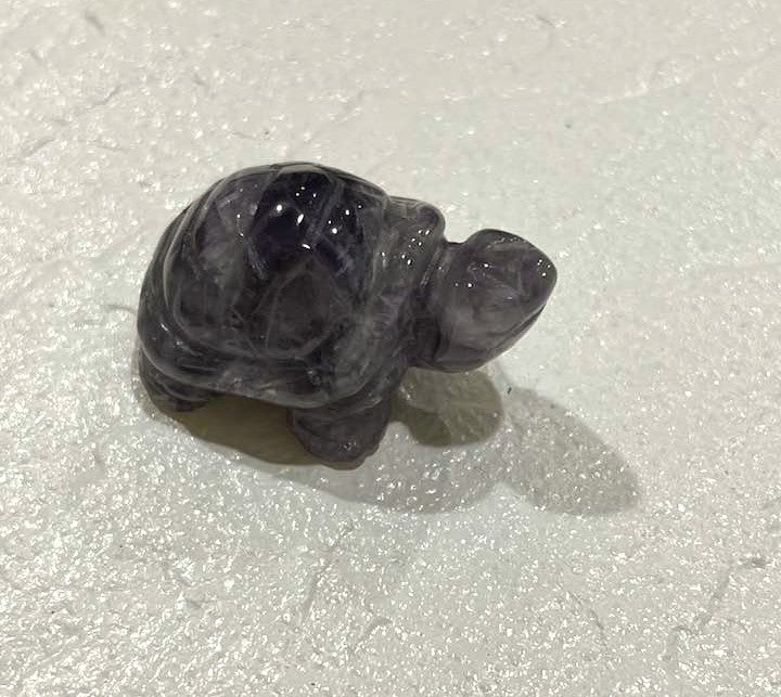 Turtle in Amethyst or Larvikite