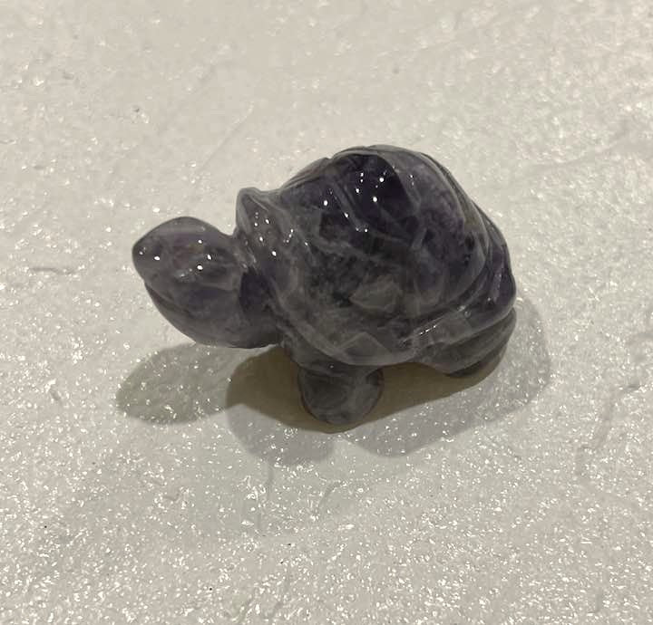 Turtle in Amethyst or Larvikite