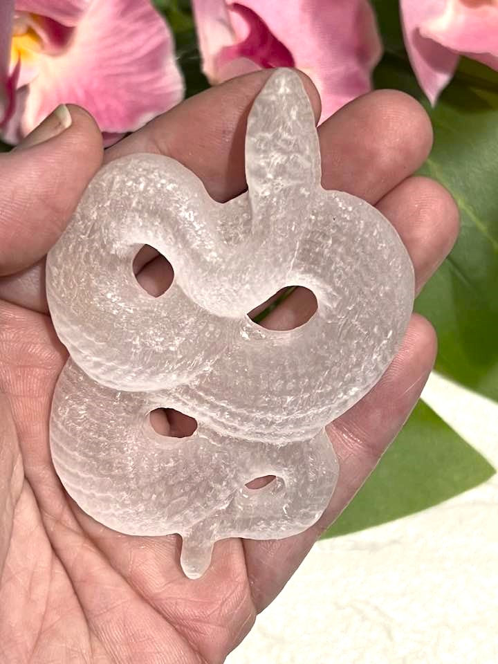 White Selenite Snake Craving