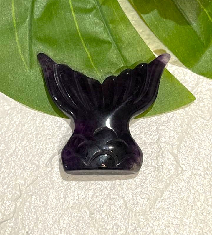Mermaid Tail in Yellow or Purple Fluorite