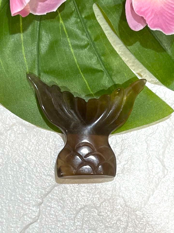 Mermaid Tail in Yellow or Purple Fluorite