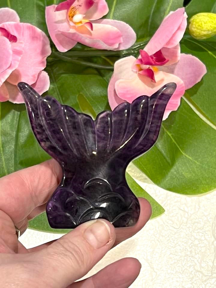 Mermaid Tail in Yellow or Purple Fluorite