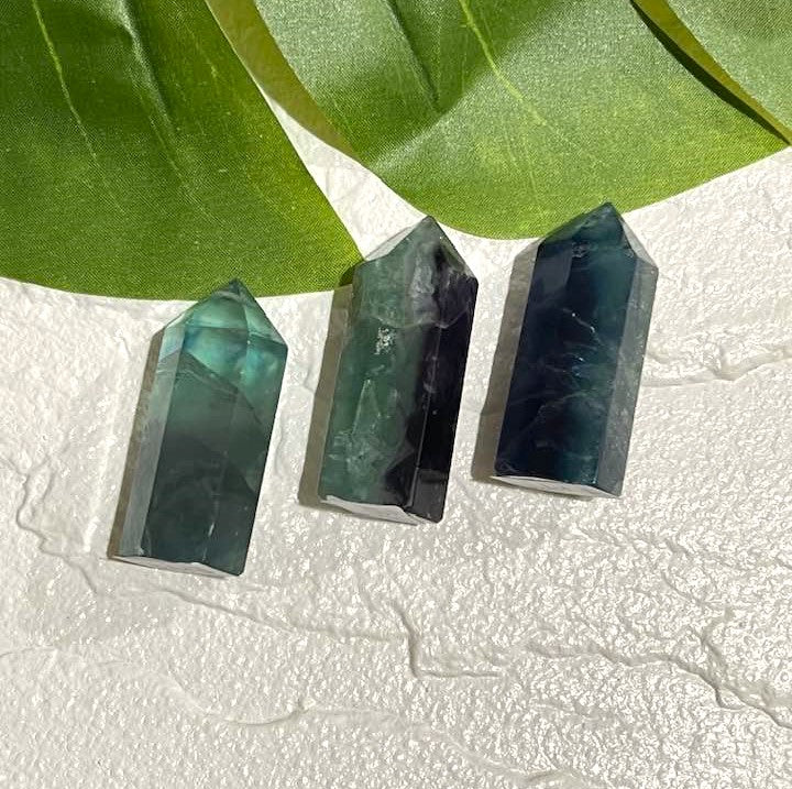 Rainbow Fluorite Tower 2"