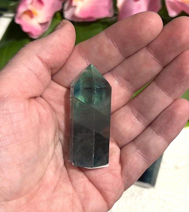 Rainbow Fluorite Tower 2"