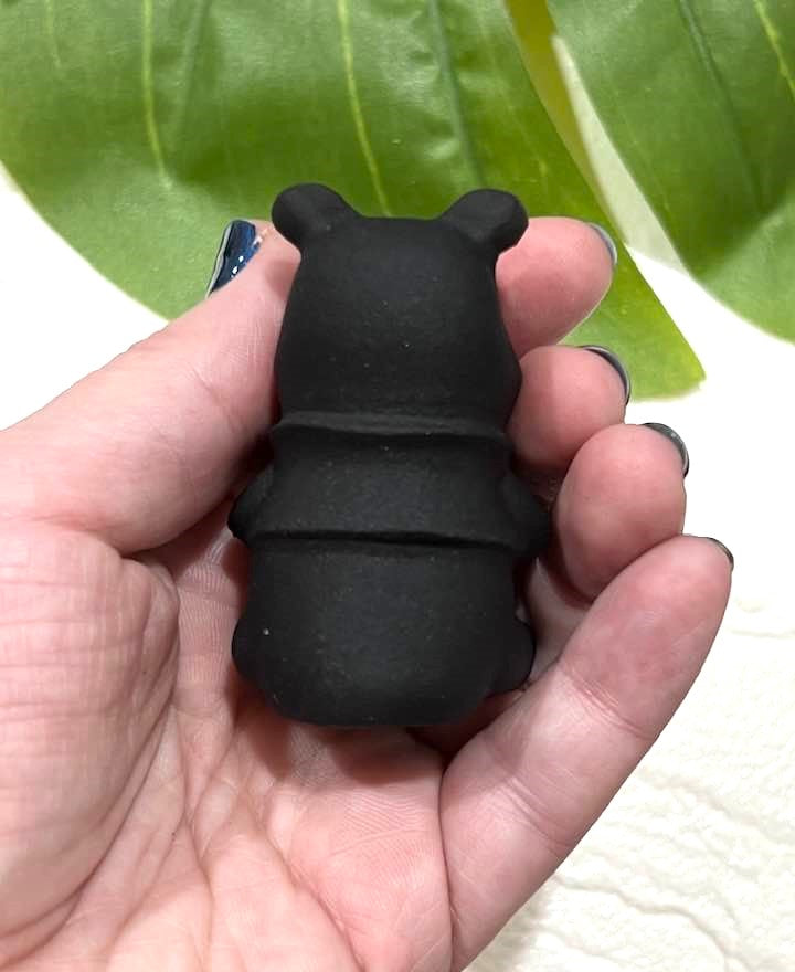 Winnie the Pooh in Black Obsidian