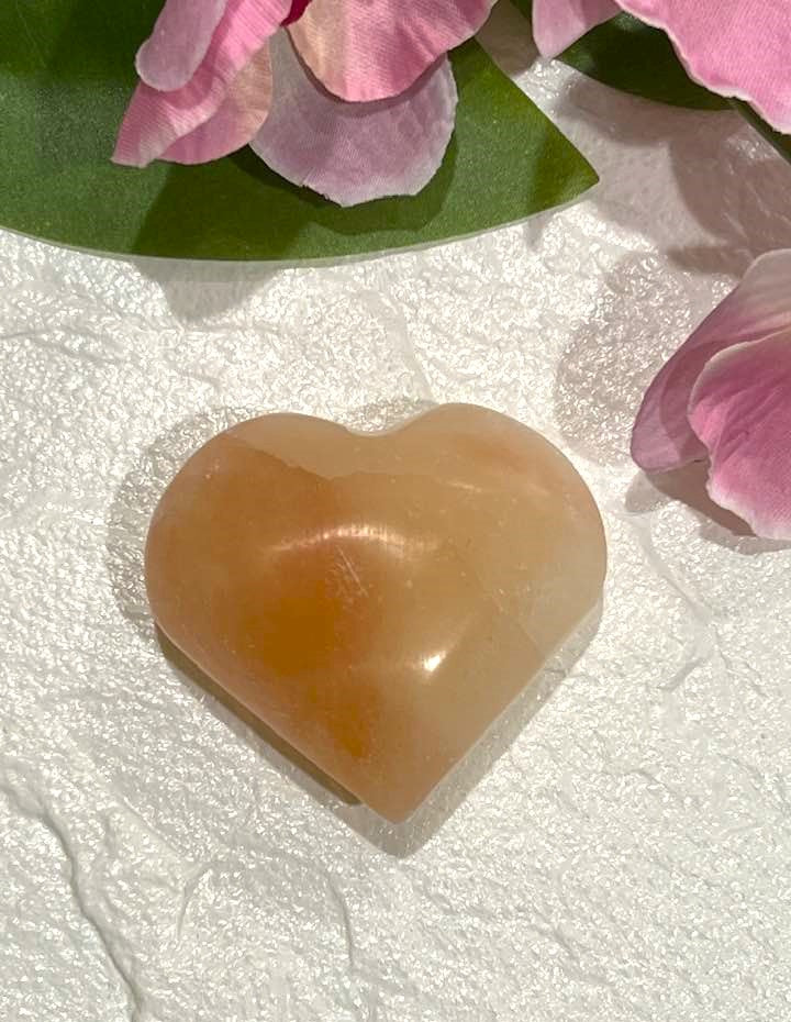 Pink Selenite Heart