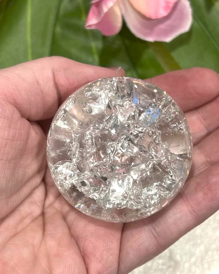 Fire & Ice Quartz Point or Sphere