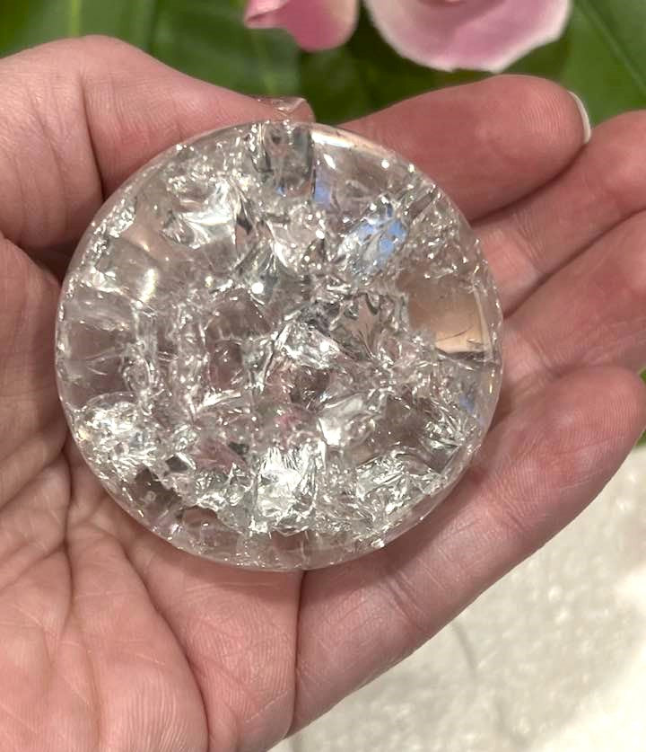 Fire & Ice Quartz Point or Sphere