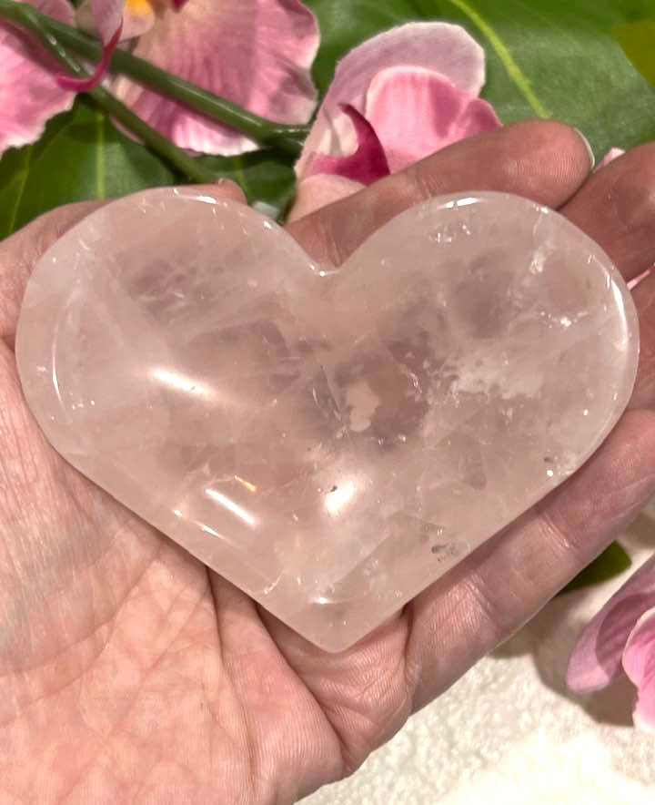 Rose Quartz Heart Bowl