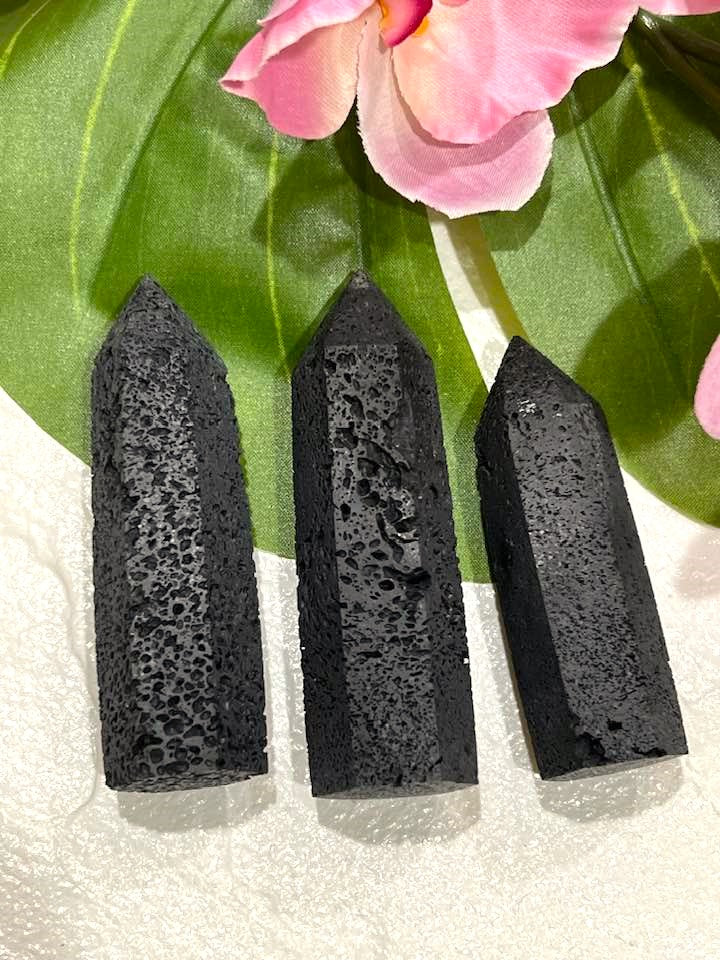 Black Lava Tower or Sphere