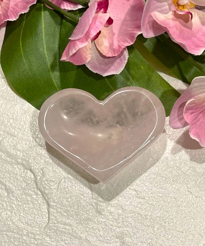 Rose Quartz Heart Bowl