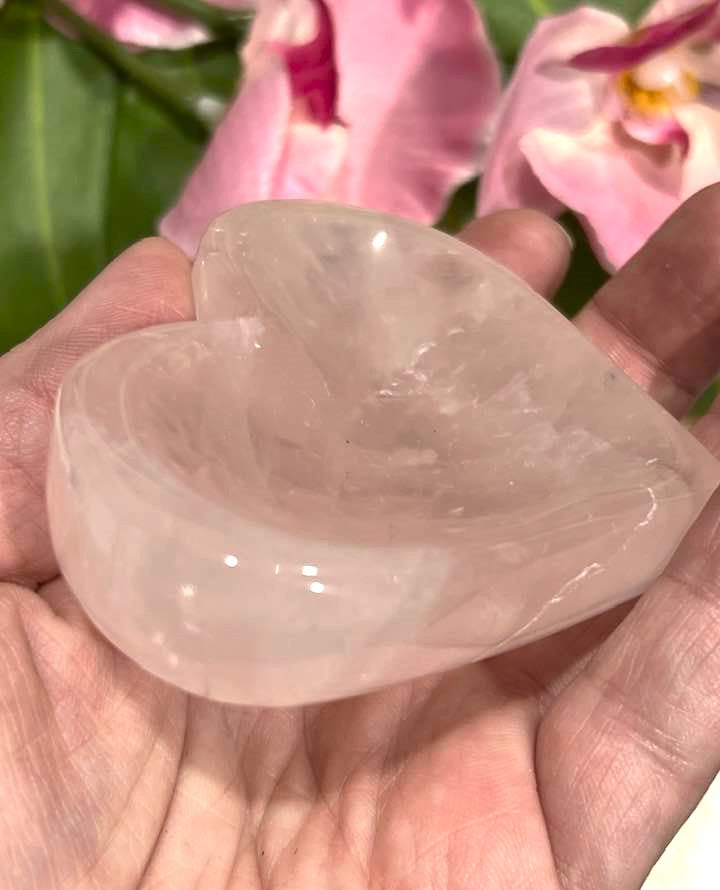 Rose Quartz Heart Bowl