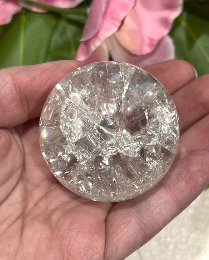 Fire & Ice Quartz Point or Sphere