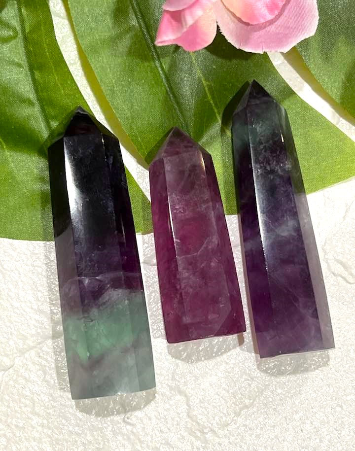 Watermelon Fluorite Tower
