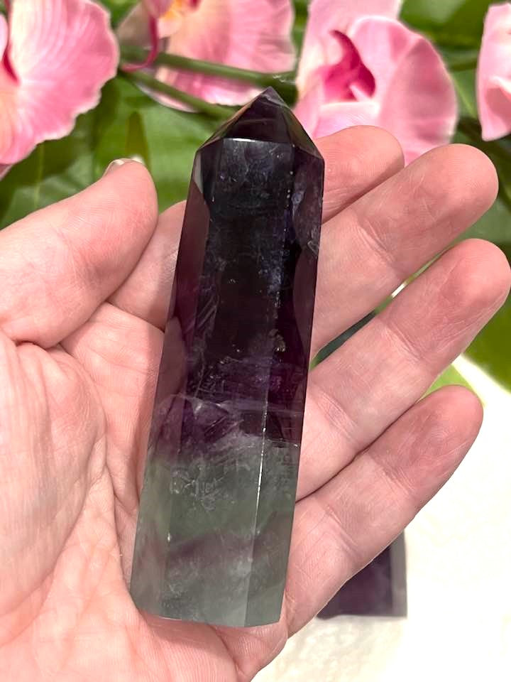 Watermelon Fluorite Tower