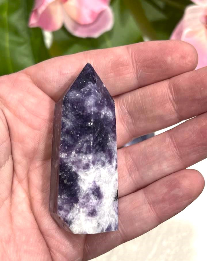 Purple Lepidolite Tower